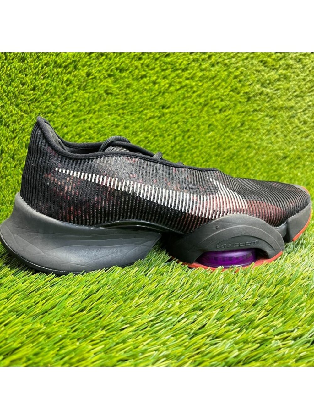 Nike Air Zoom‎ SuperRep2 Mens Size 9.5 Black Red Running Walking Shoes Sneakers